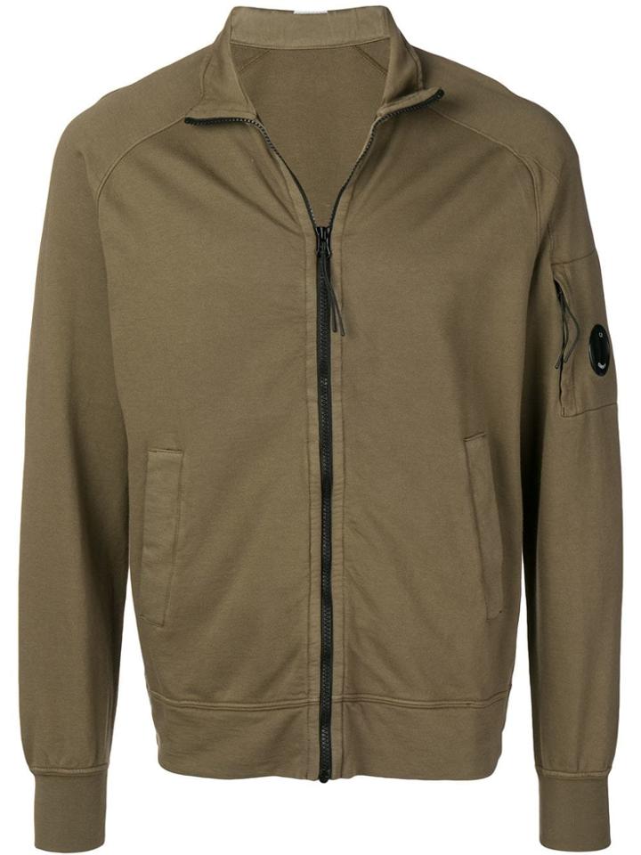Cp Company Zip Up Sweatshirt - Green