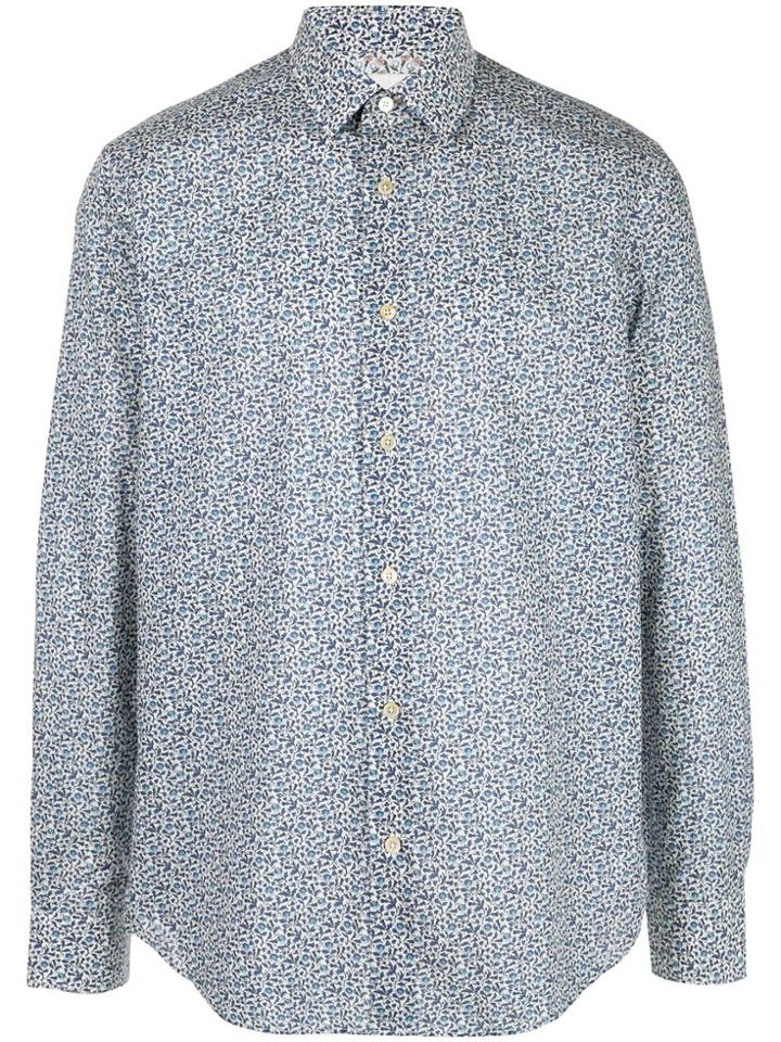 Paul Smith All-over Print Shirt - Blue