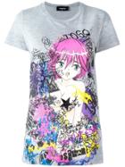 Dsquared2 Graffiti Print Cartoon T-shirt - Grey