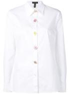 Escada Floral Button Shirt - White