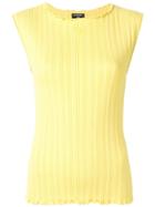 Chanel Vintage Knitted Sleeveless Top - Yellow
