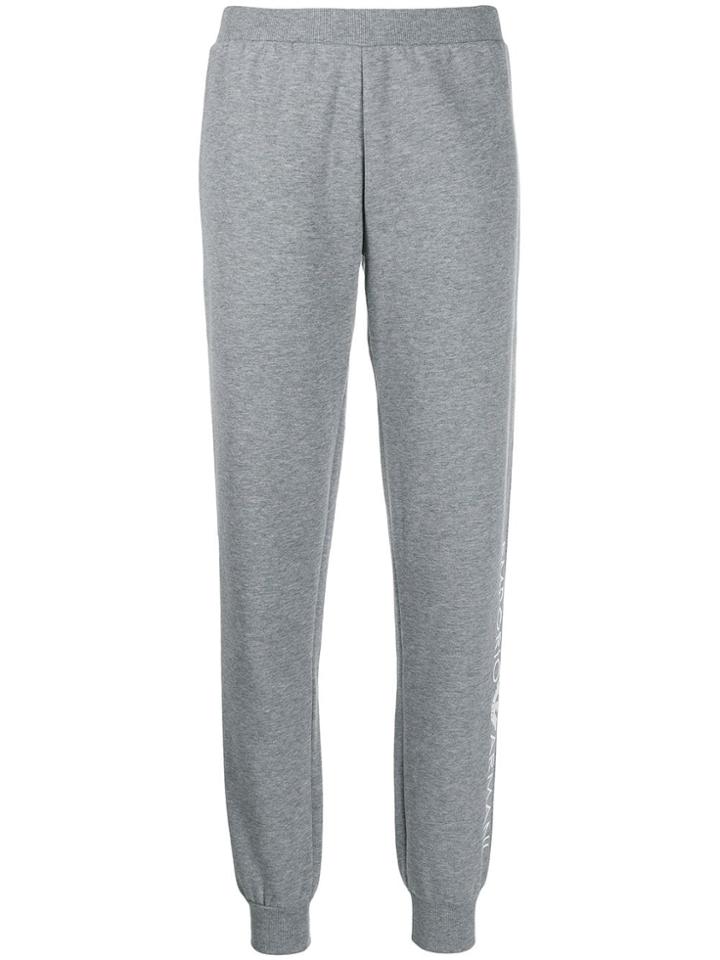 Emporio Armani Logo Print Track Pants - Grey