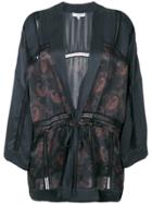 Iro Paisley Panel Kimono Jacket - Grey