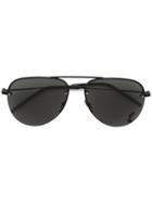 Saint Laurent Eyewear Monogram Aviator Sunglasses - Black