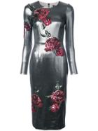Dolce & Gabbana Rose Patch Dress - Grey