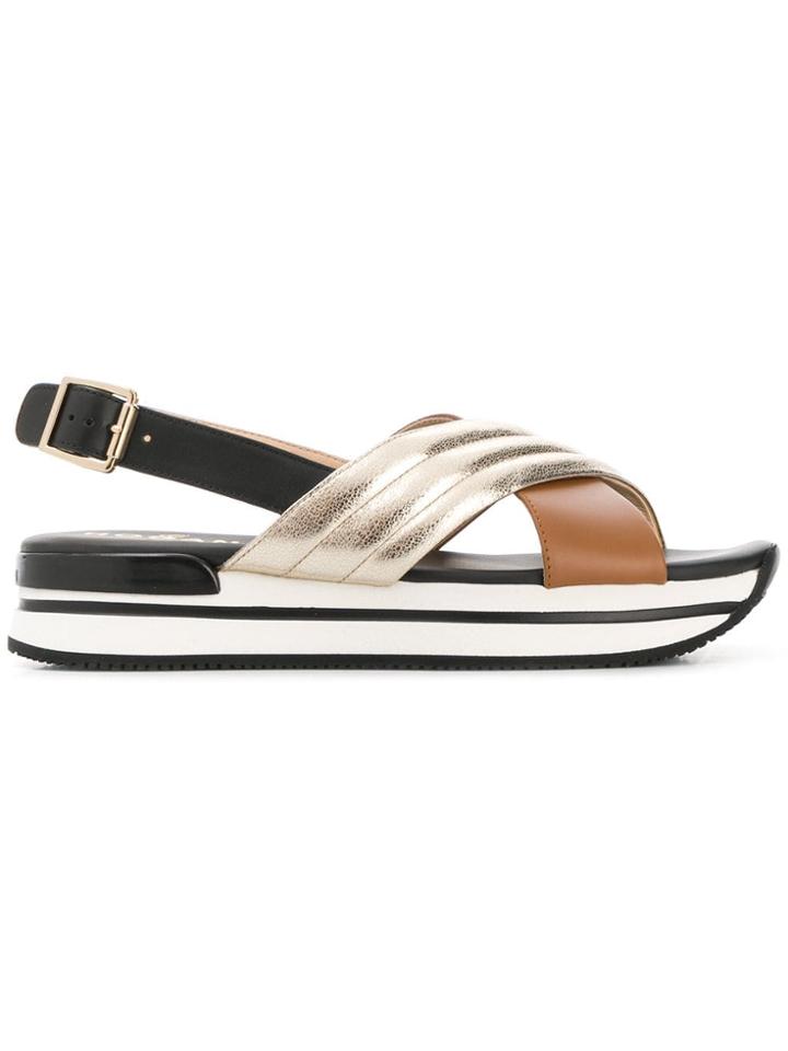 Hogan Slingback Sandals - Neutrals