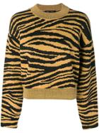 Proenza Schouler Tiger Print Pullover - Yellow & Orange