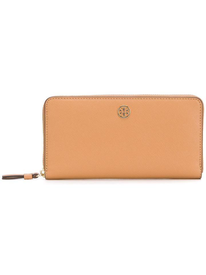Tory Burch Robinson Zip Continental Wallet - Brown
