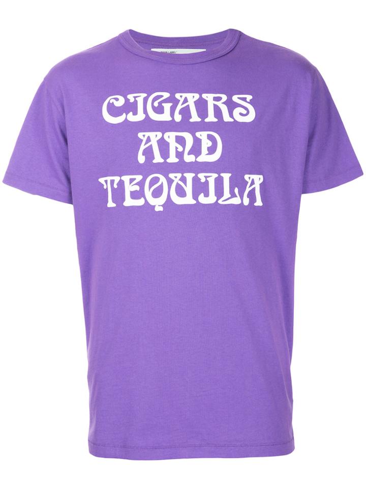 Off-white Art Dad Cigars And Tequila T-shirt - Pink & Purple