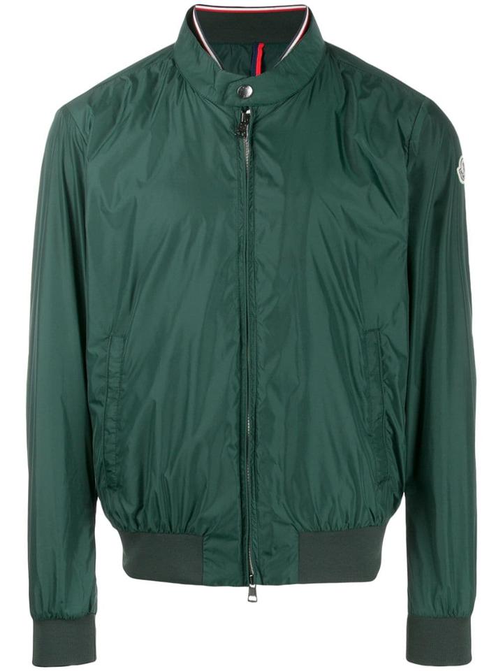 Moncler Striped Trim Lightweight Jacket - Green