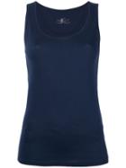 Luisa Cerano Classic Vest Top, Women's, Size: 42, Blue, Cotton