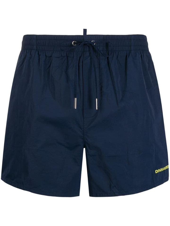 Dsquared2 Icon Print Swim Shorts - Blue