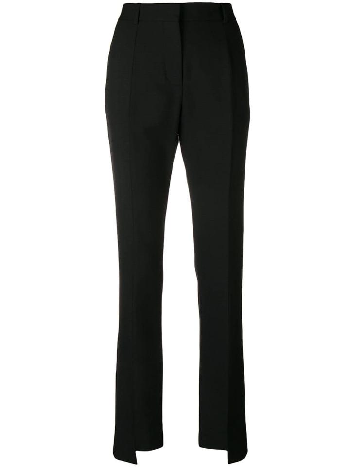Victoria Beckham Contrast Slim Trousers - Black
