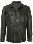 Ajmone Nubuck Leather Jacket - Black