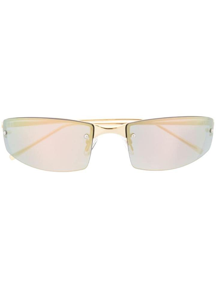 Courrèges Visor Sunglasses - Brown