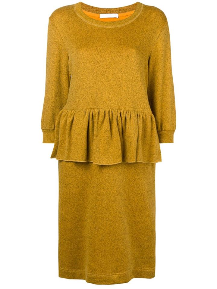 Peter Jensen Peplum Style Dress - Yellow