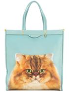 Anya Hindmarch Kitsch Cat Tote - Blue