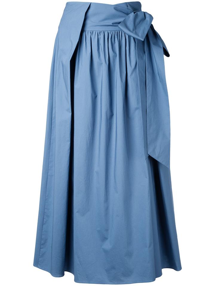 H Beauty & Youth - Drawstring Flared Pants - Women - Cotton - M, Blue, Cotton