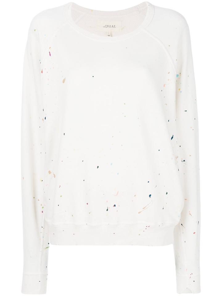 The Great Paint Splat Sweatshirt - White