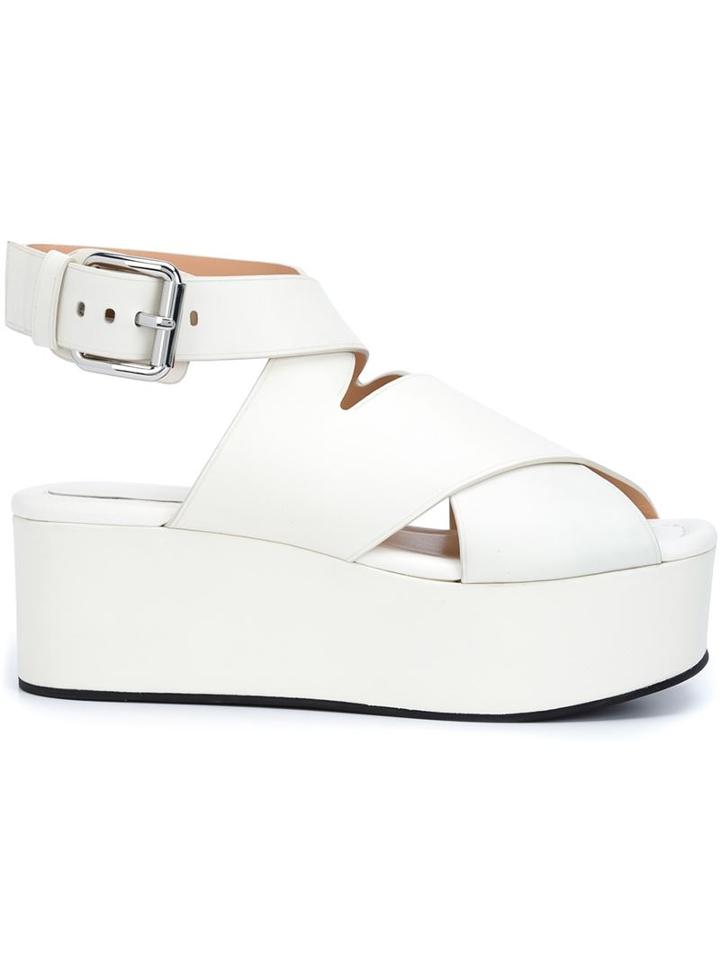 Alexander Wang Rudy Sandals, Women's, Size: 41, White, Cotton/leather/rubber