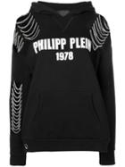 Philipp Plein Lettering Logo Hoodie - Black