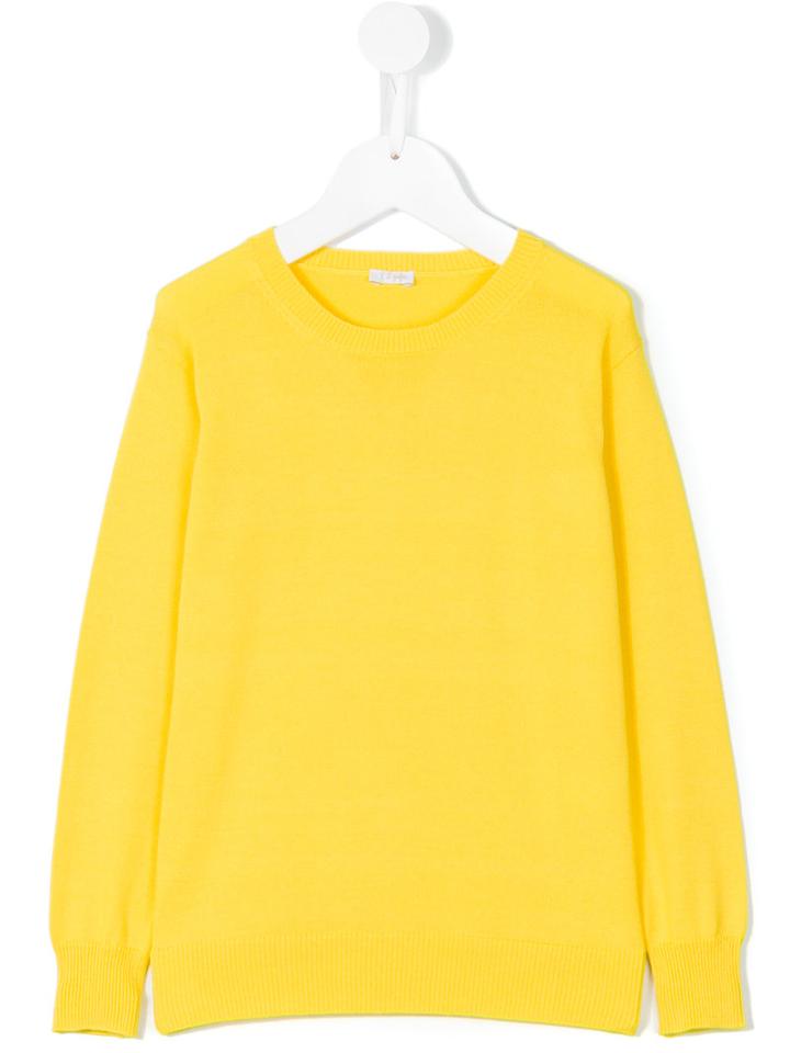 Il Gufo - Crew Neck Jumper - Kids - Cotton - 12 Yrs, Yellow/orange
