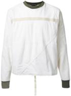 Longjourney Round Neck Sweatshirt, Men's, Size: Xl, White, Cotton/polyester