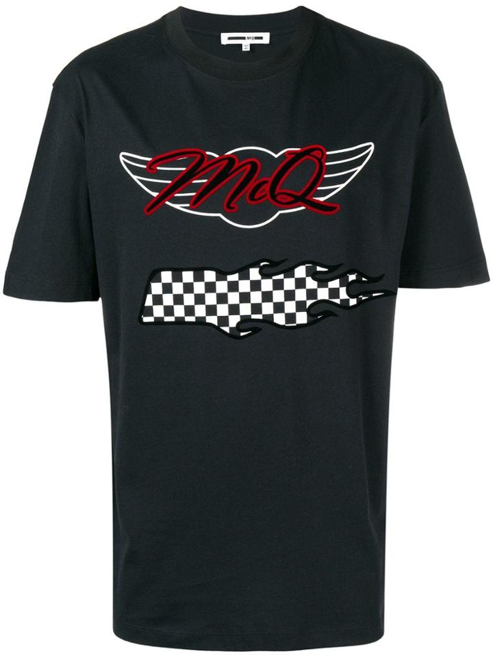 Mcq Alexander Mcqueen Logo Patch T-shirt - Black