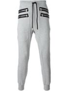 Markus Lupfer Zipper Jogger Trousers, Men's, Size: M, Grey, Cotton
