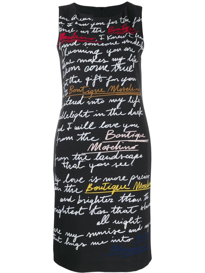 Boutique Moschino Love Letter Print T-shirt - Black