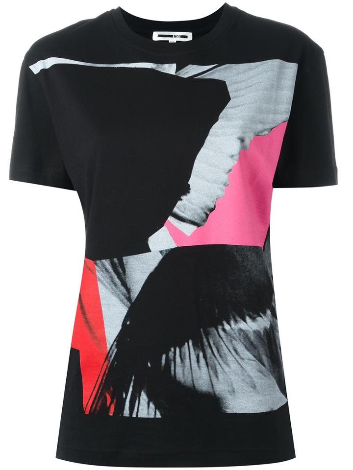 Mcq Alexander Mcqueen Wing Collage T-shirt, Women's, Size: Large, Black, Cotton