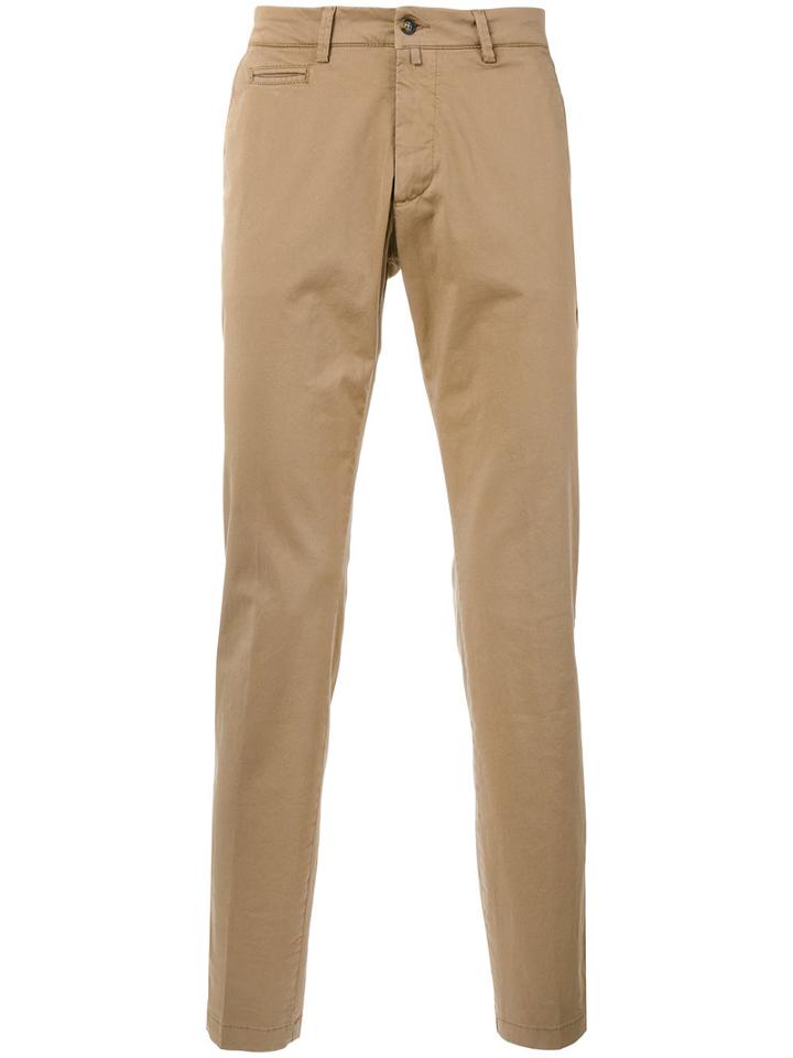 Briglia 1949 Chino Trousers, Men's, Size: 40, Brown, Cotton/spandex/elastane