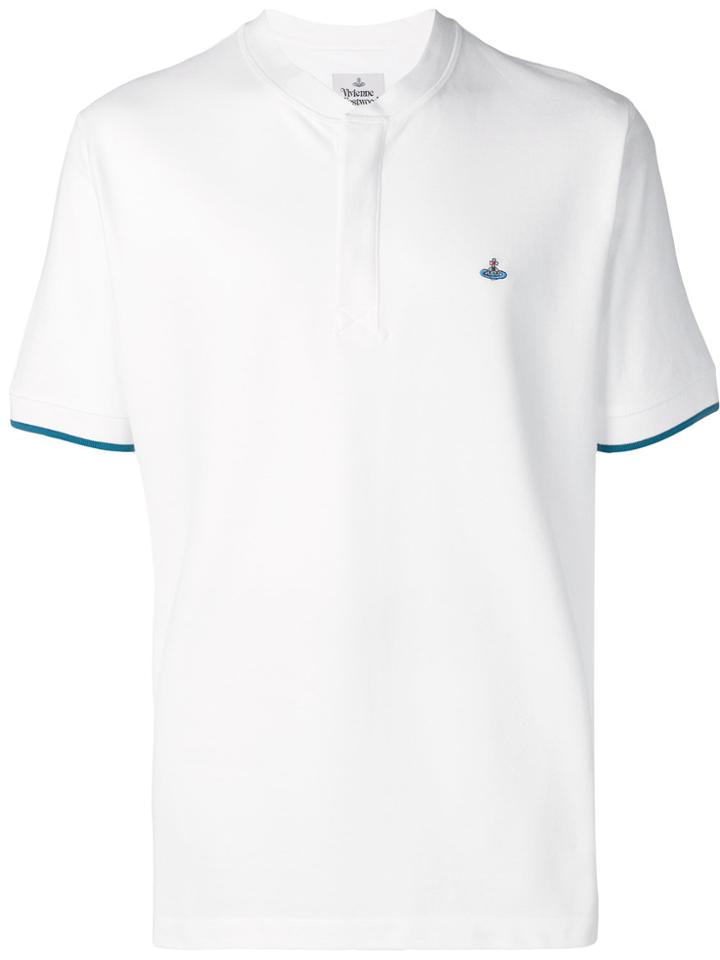 Vivienne Westwood Contrast Trim Logo T-shirt - White
