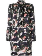 L'autre Chose Camouflage Print Dress - Blue