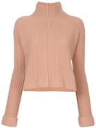 Forte Forte Ribbed Turtleneck Sweater - Yellow & Orange