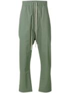 Rick Owens Drawstring Drop-crotch Trousers - Green