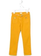 Chloé Kids Slim-fit Trousers, Girl's, Size: 10 Yrs, Yellow/orange