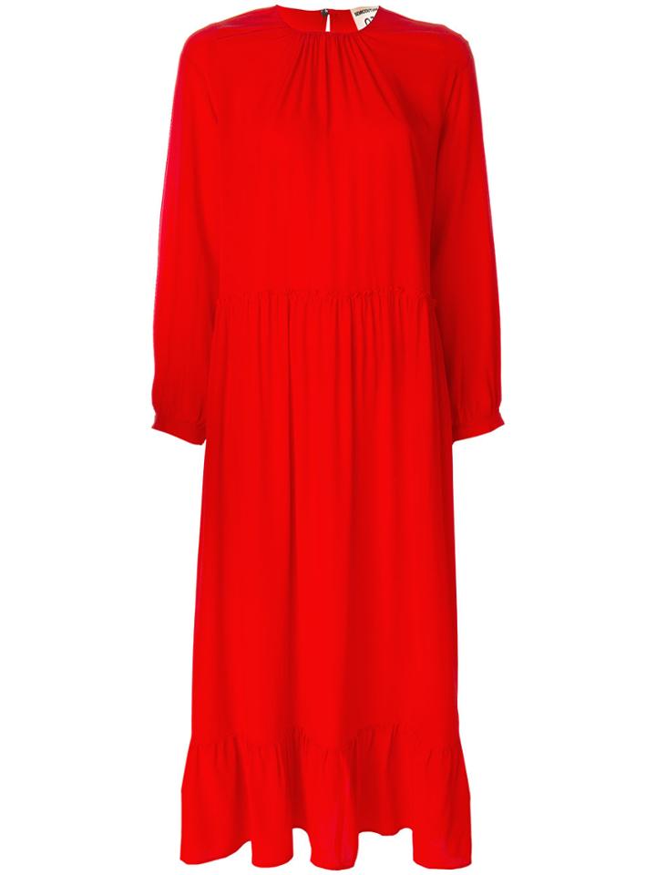 Semicouture Peplum Style Flared Dress