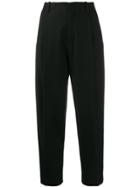 Tela Drop-crotch Tailored Trousers - Black