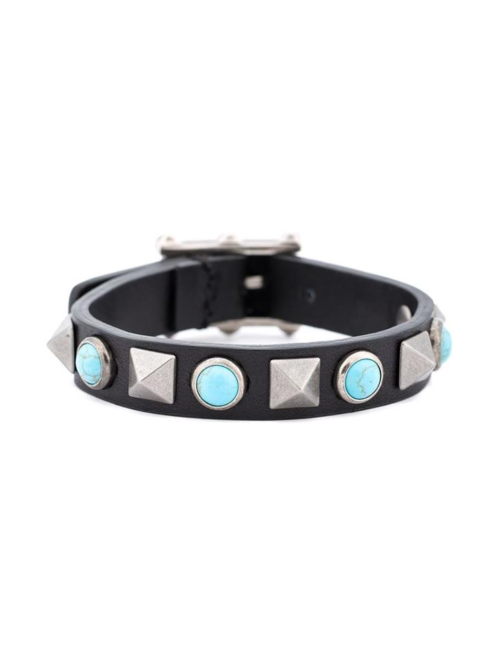 Valentino Garavani Leather Stud Bracelet