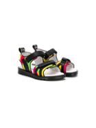 Dsquared2 Kids Velcro Sneakers, Boy's, Size: 32, Black