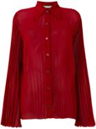 Gucci Micro-pleated Shirt - Red