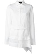 Dsquared2 Asymmetric Layered Design Shirt - White