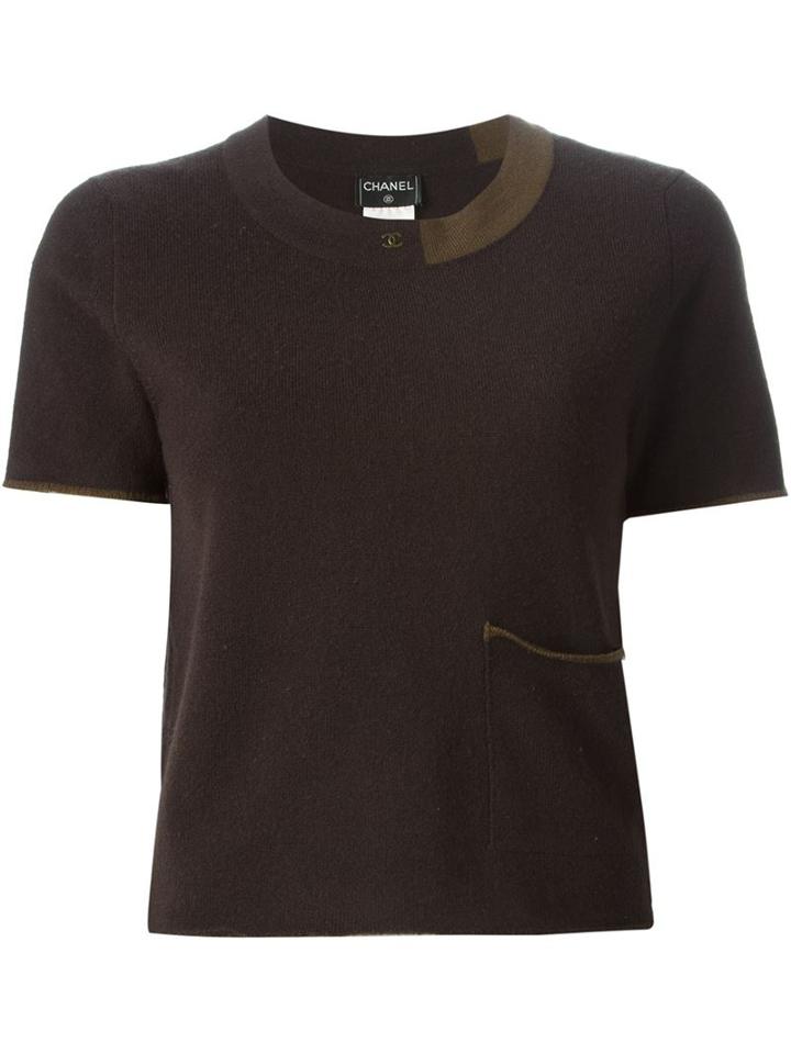 Chanel Vintage Short Sleeve Knit Top