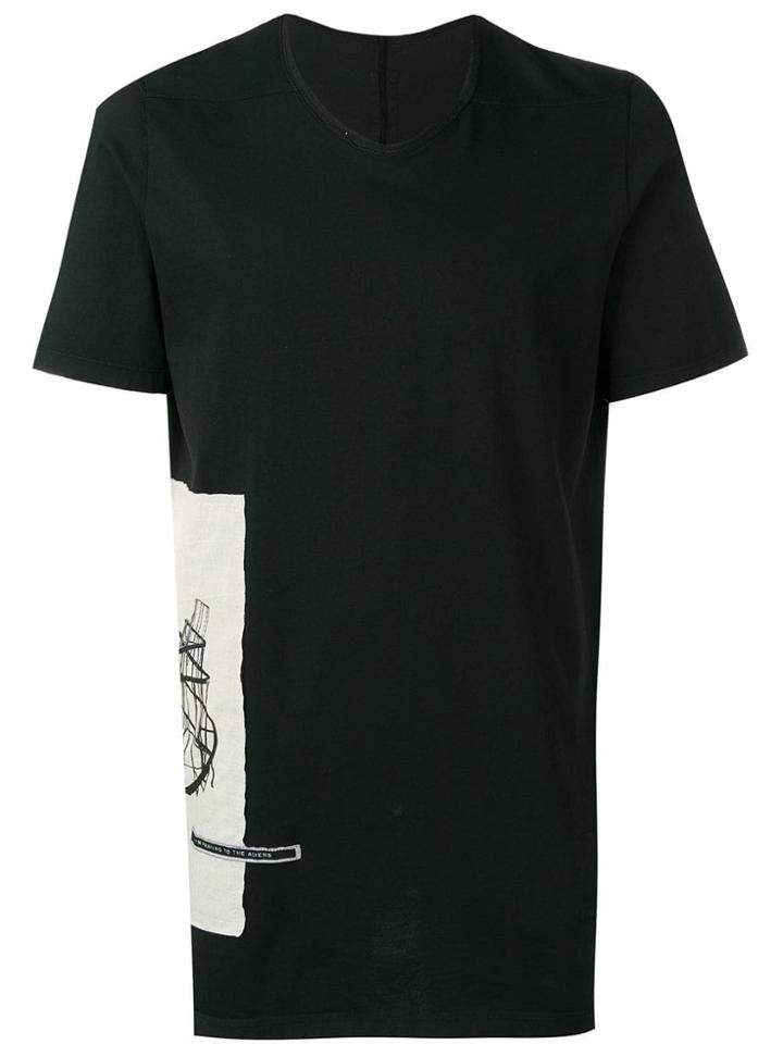 Rick Owens Drkshdw Printed Patch T-shirt - Black