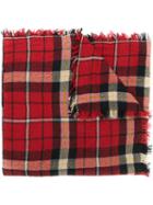Isabel Marant Étoile - Loria Plaid Scarf - Women - Silk/wool - One Size, Red, Silk/wool