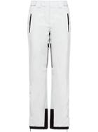 Prada Contrast Details Straight Trousers - White
