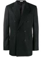 Alexander Mcqueen Glitter Detail Suit Jacket - Black