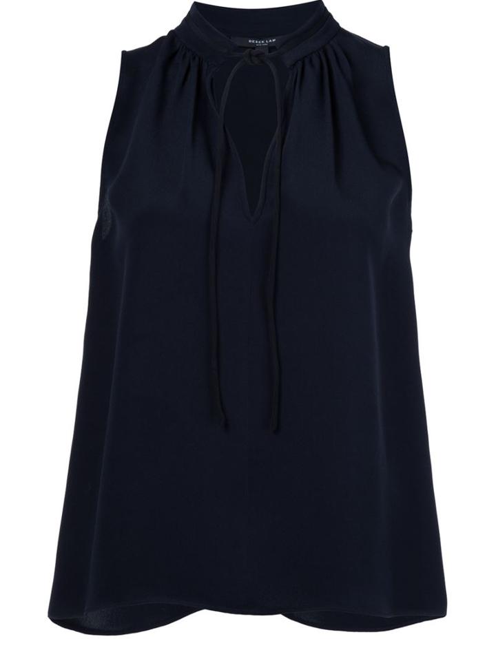 Derek Lam Drawstring Neck Detail Top