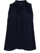 Derek Lam Drawstring Neck Detail Top